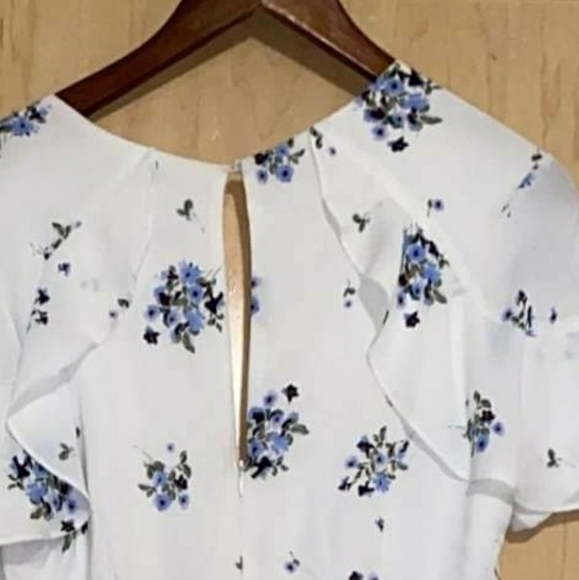 LUSH Ivory Floral Long Maxi Dress - Picture 14 of 16